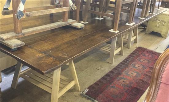 Oak refectory table top